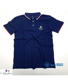 Polo uomo manica corta cotone nido d'ape Scuola Nautica Vela