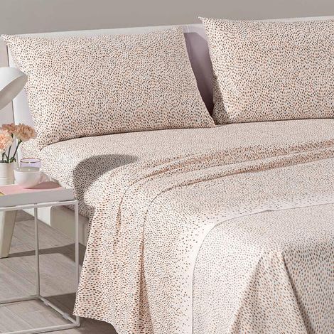 Completo lenzuola Caleffi Gipsy singolo piazza e mezzo matrimoniale offerta ambra