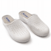 Pantofole donna INBLU bianche traforate con plantare anatomico e suola antiscivolo