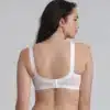 reggiseno senza ferretto playtex criss cross bianco indossato retro