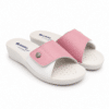 Ciabatta anatomica donna Inblu Soft rosa e bianco con plantare anatomico dettaglio fascia bicolore