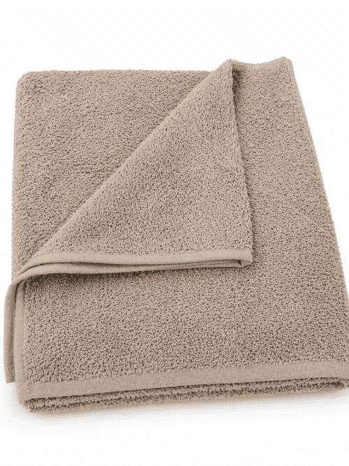 asciugamani Sophie super spugna 500 colore caffellatte morbido e resistente dettaglio piegato