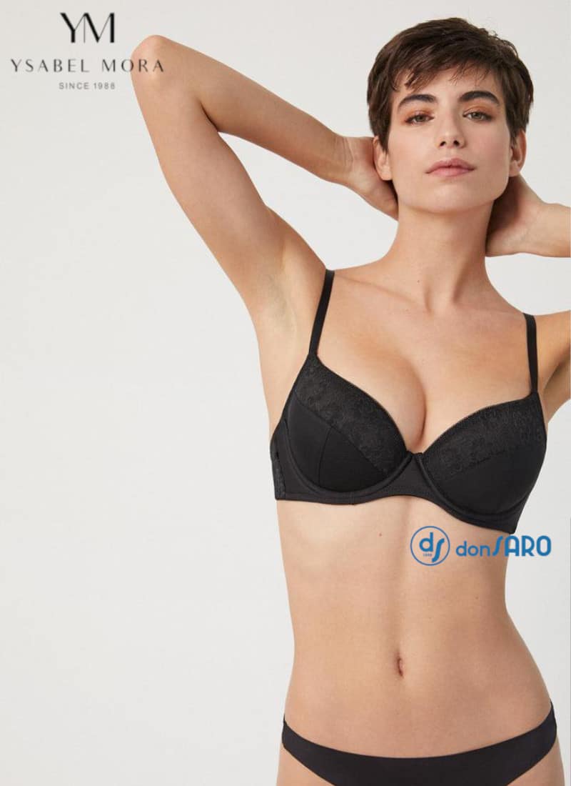 Reggiseno in pizzo con ferretto imbottito, Ysabel Mora 10003