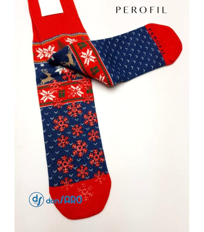 Perofil, calze corte antiscivolo natalizie, christmas