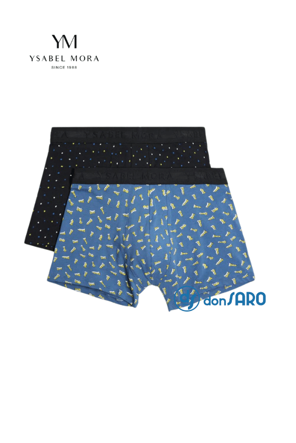 Boxer uomo cotone micro fantasia Ysabel Mora 20306 (2 paia)