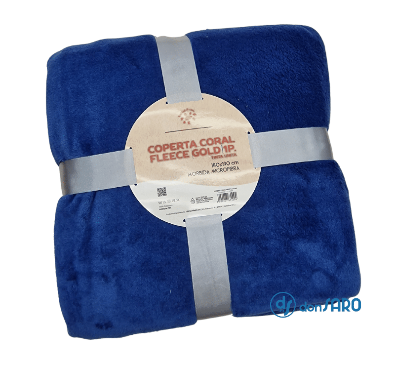 Plaid Coral feel tinta unita, Gold - immagine 4