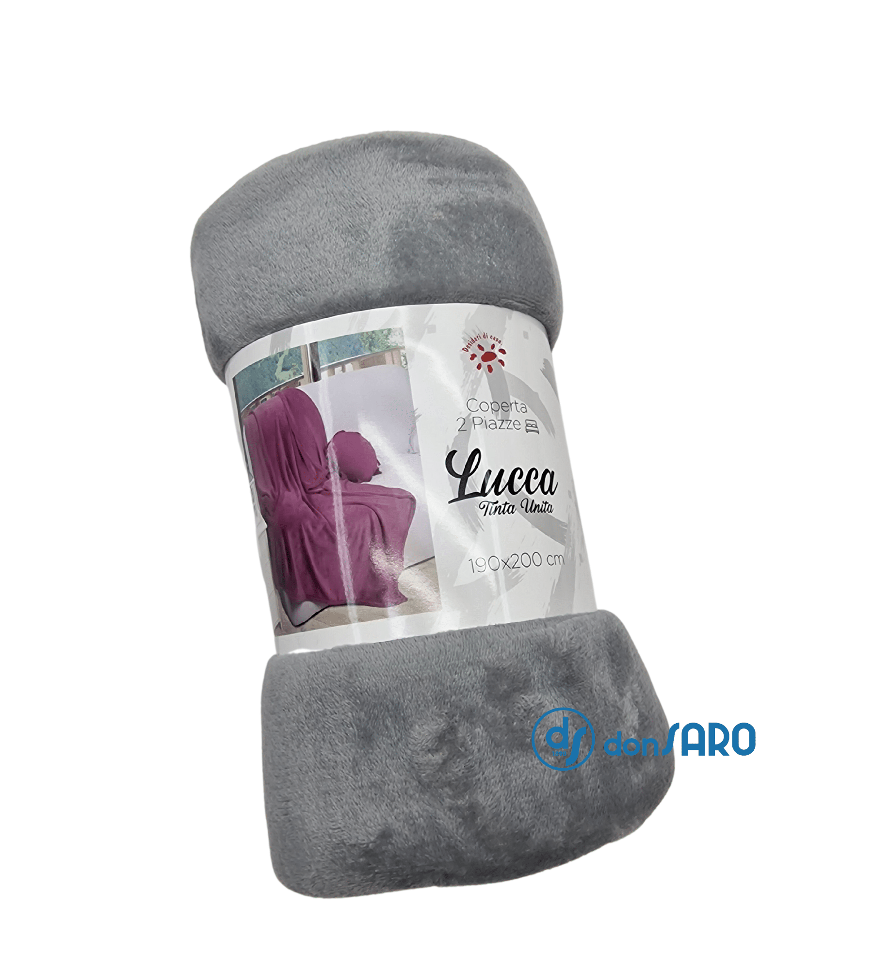 Coperta tinta unita super soft effetto cashmere, Lucca - immagine 6