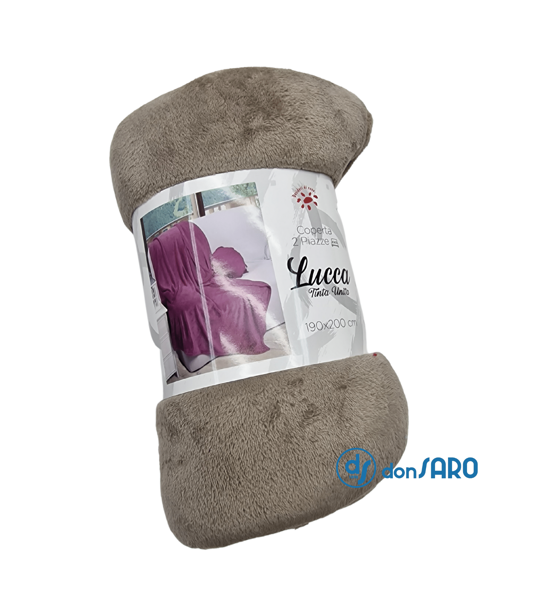 Coperta tinta unita super soft effetto cashmere, Lucca - immagine 12