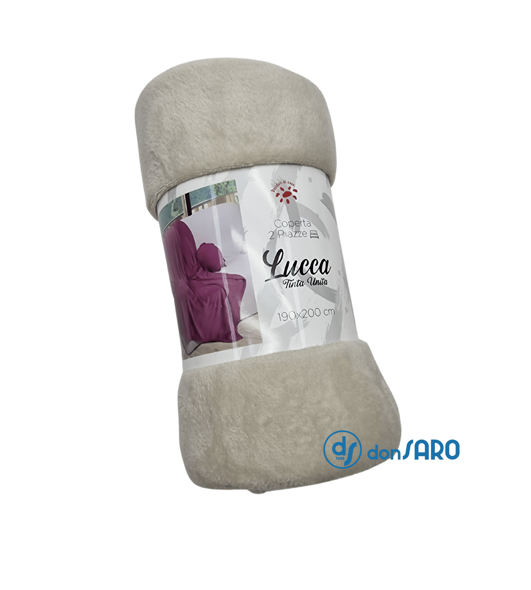 Coperta tinta unita super soft effetto cashmere, Lucca - immagine 5