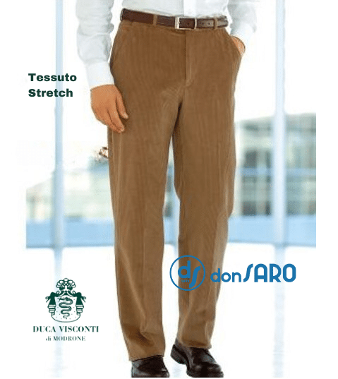 Pantalone uomo velluto 1000 righe Duca Visconti 719