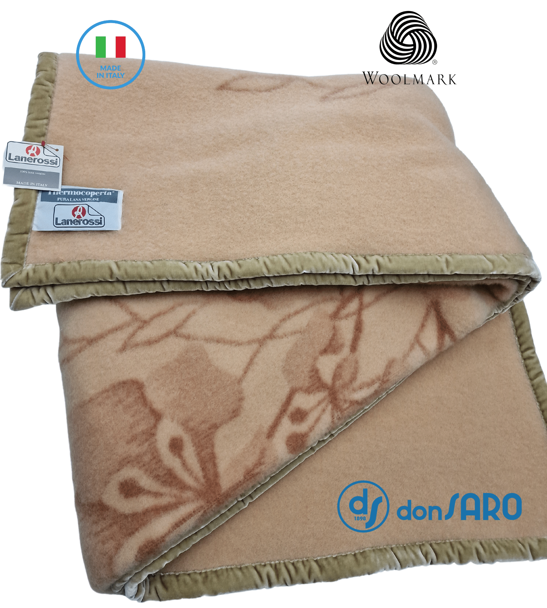 Coperta singola pura lana Lanerossi, Happidea Luxor