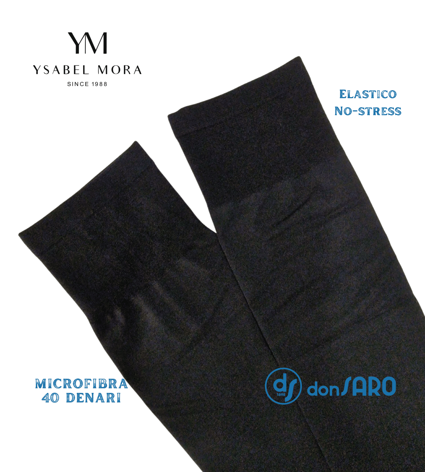 Gambaletto donna 40 den elastico no-stress Ysabel Mora 15118
