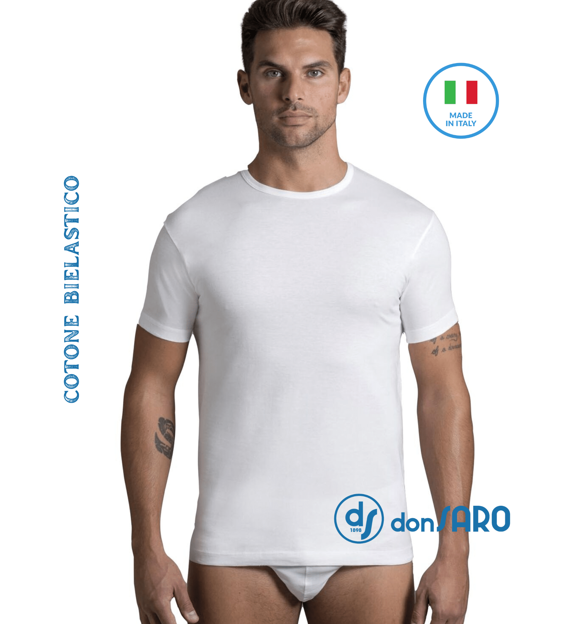 T-shirt uomo in cotone bielastico colorato, Zerodifetti 9002 - immagine 14