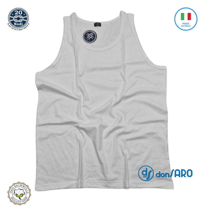 Canottiera uomo spalla larga taglie forti, 20 Nodi 1005