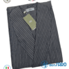 vestaglia uomo cotone tinto in filo bb made italia colore grigio medio riga dettaglio