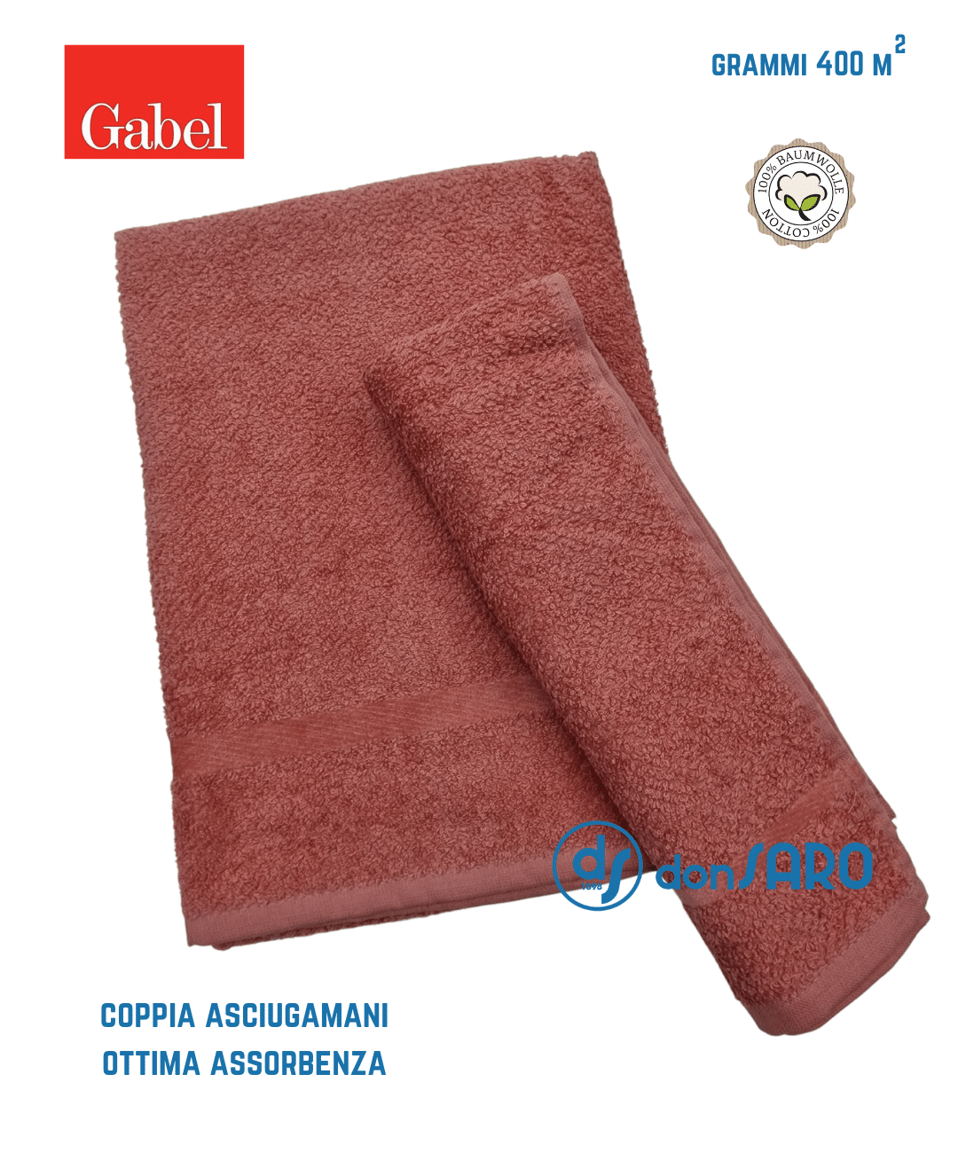 Coppia asciugamani spugna Jacquard GABEL, Atmosphere - immagine 2
