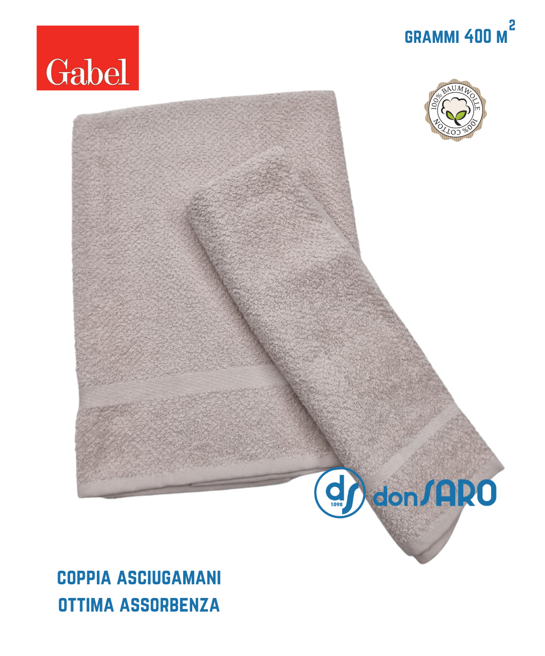 Coppia asciugamani spugna Jacquard GABEL, Atmosphere - immagine 3