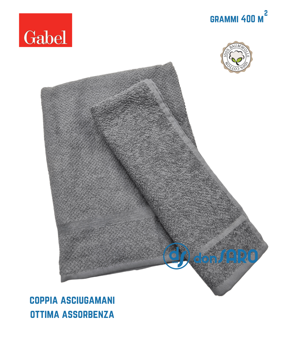 Coppia asciugamani spugna Jacquard GABEL, Atmosphere - immagine 4