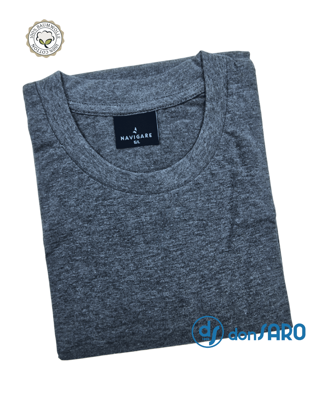 T-shirt uomo cotone NAVIGARE 513 manica corta girocollo - immagine 4