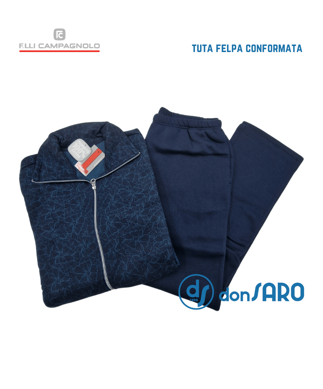 Tuta donna felpa conformata taglie forti, Campagnolo 8Q79467 - immagine 5