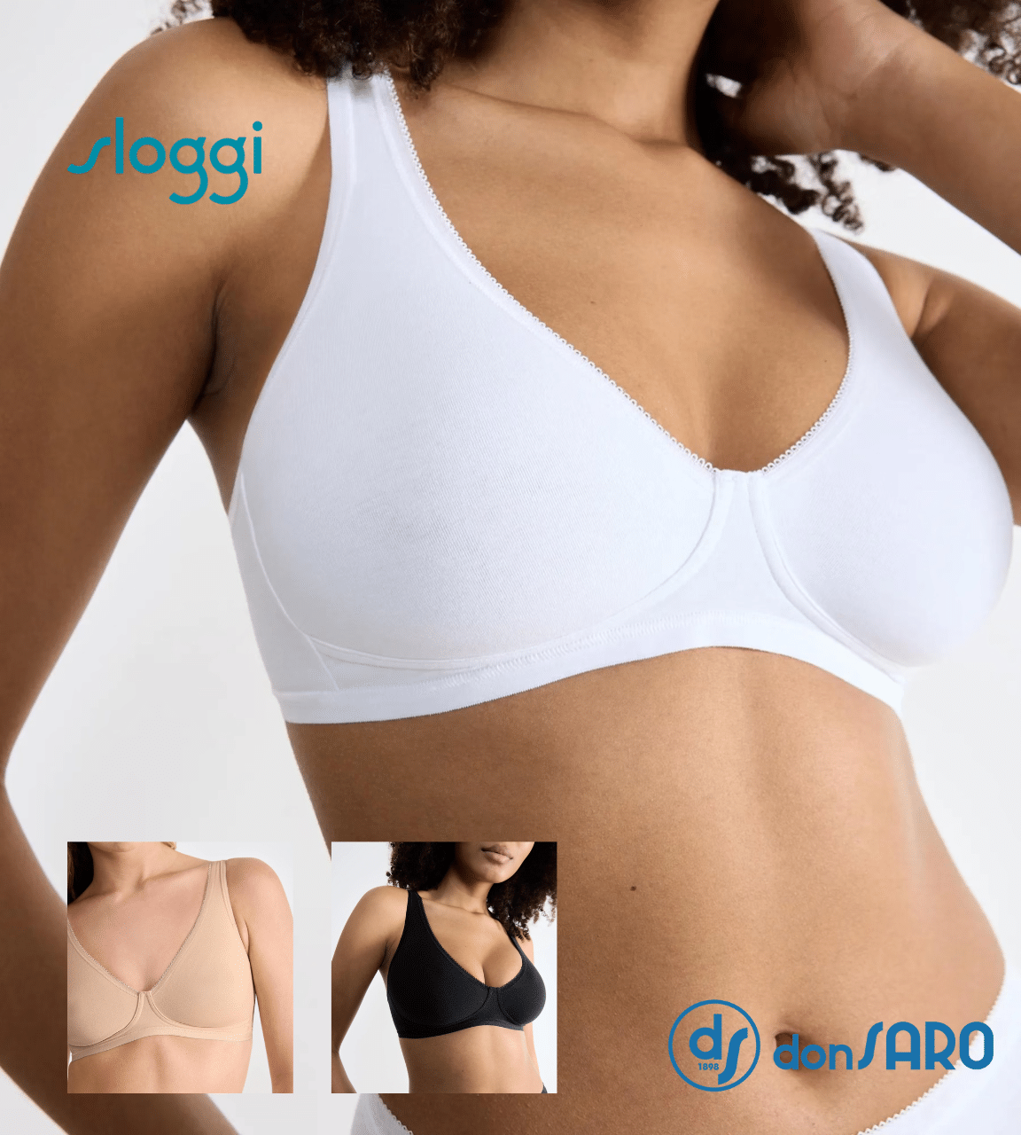 Reggiseno donna Sloggi Basic Soft Bra in cotone comfort - immagine 4