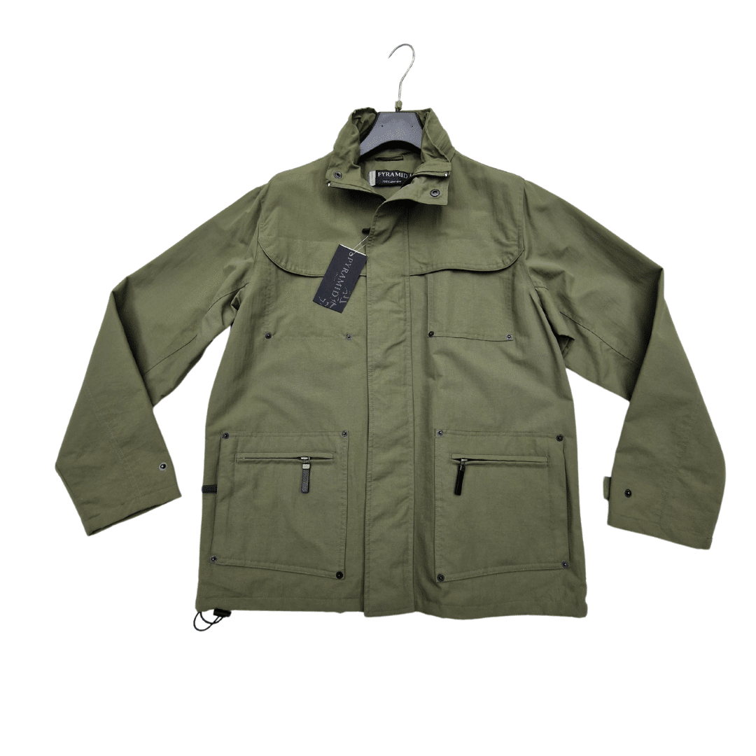 Giubbotto uomo primaverile taglia M verde militare fine serie