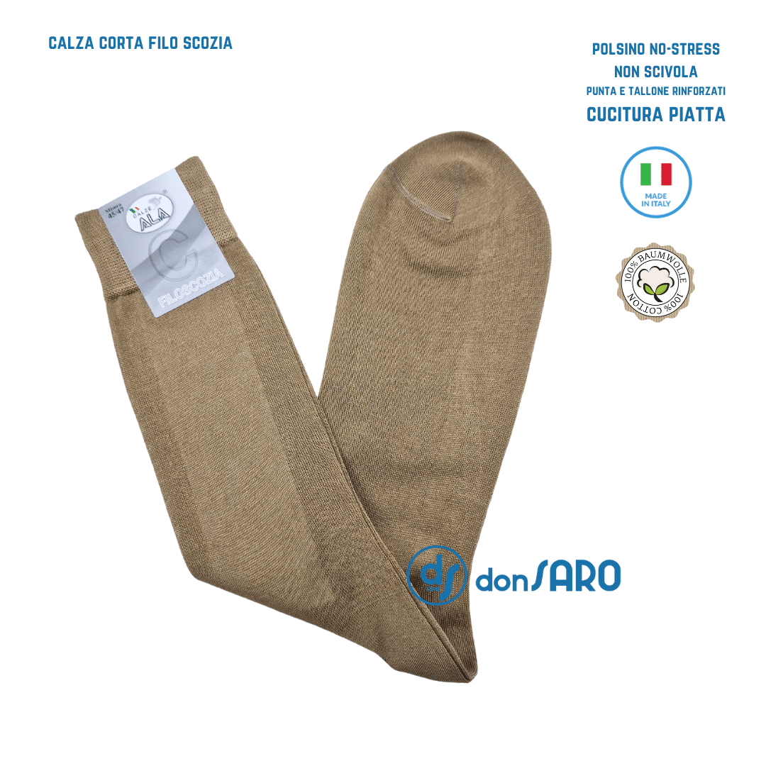 Calze uomo corte in filo di Scozia Made in Italy - immagine 11