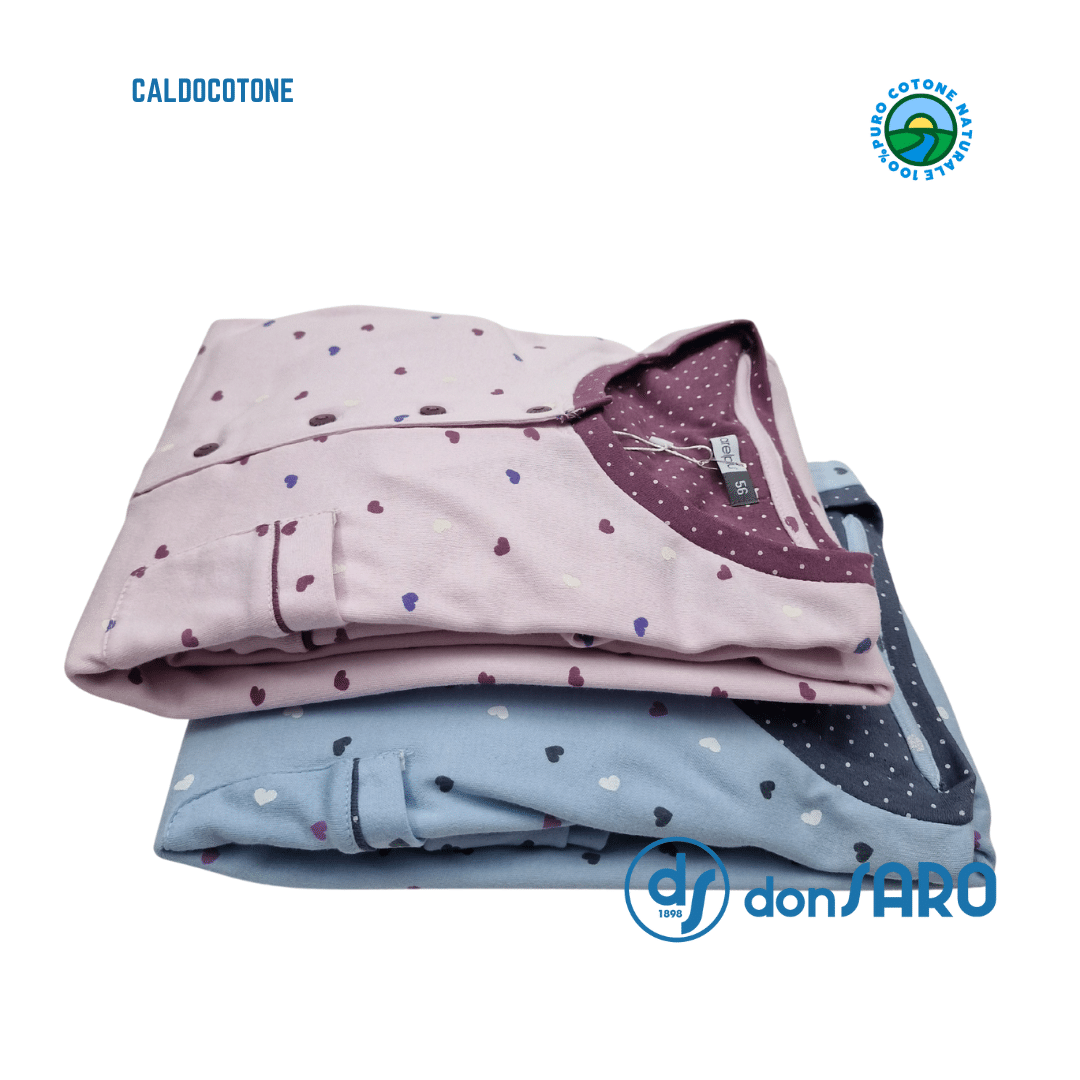 Camicia Notte Donna Caldo Cotone Taglie Comfort 9030 Karelpiù - immagine 2