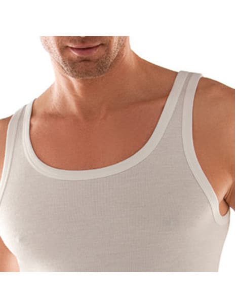 Canottiera uomo spalla larga LIABEL cotone lana 5110 D223