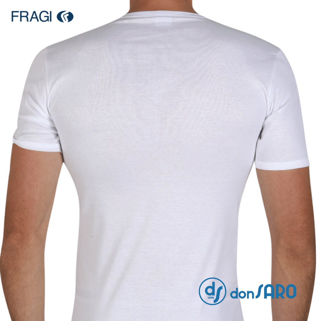 Maglia uomo filo scozia manica corta girocollo Fragi 1340 - immagine 2