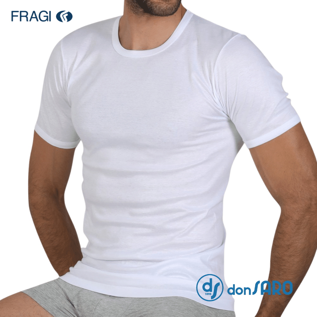 Maglia uomo filo scozia manica corta girocollo Fragi 1340 - immagine 3