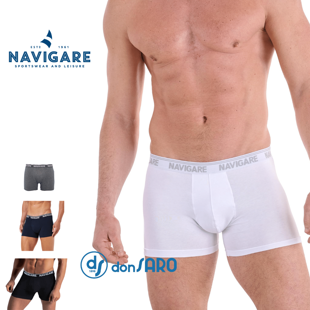 Boxer uomo Navigare cotone bielastico elastico esterno 573E
