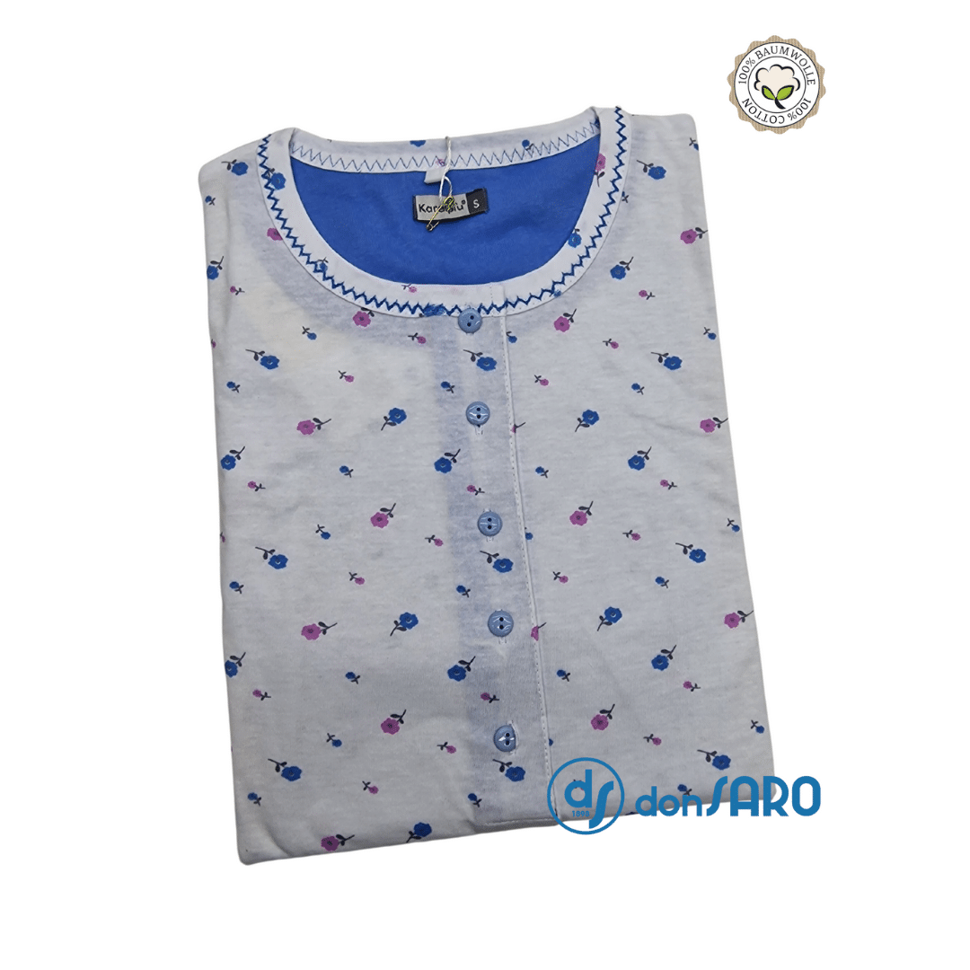 Pigiama donna manica corta pinocchietto cotone Karelipù 4020 - immagine 2