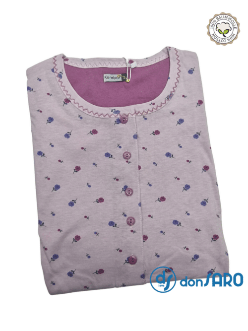Pigiama donna manica corta pinocchietto cotone Karelipù 4020
