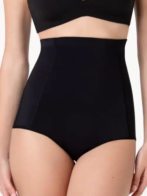 guaina modellante vita alta microfibra lovable nero