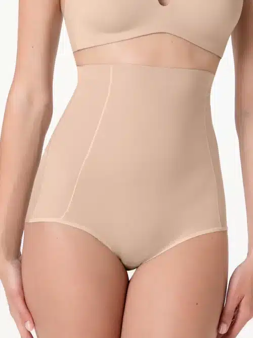 guaina modellante vita alta microfibra lovable nudo chiaro