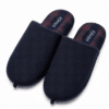 pantofole uomo defonseca chiuse colore blu dettaglio interno scozzese