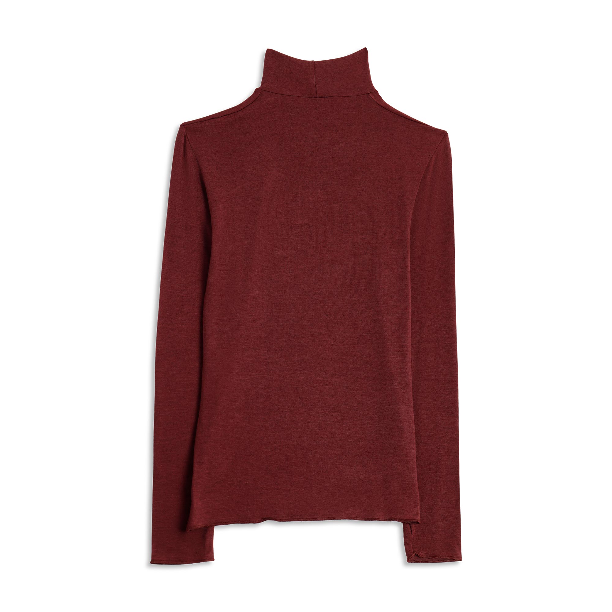 Lupetto donna Cotonella In&Out colore bordeaux modal cashmere dettaglio dietro