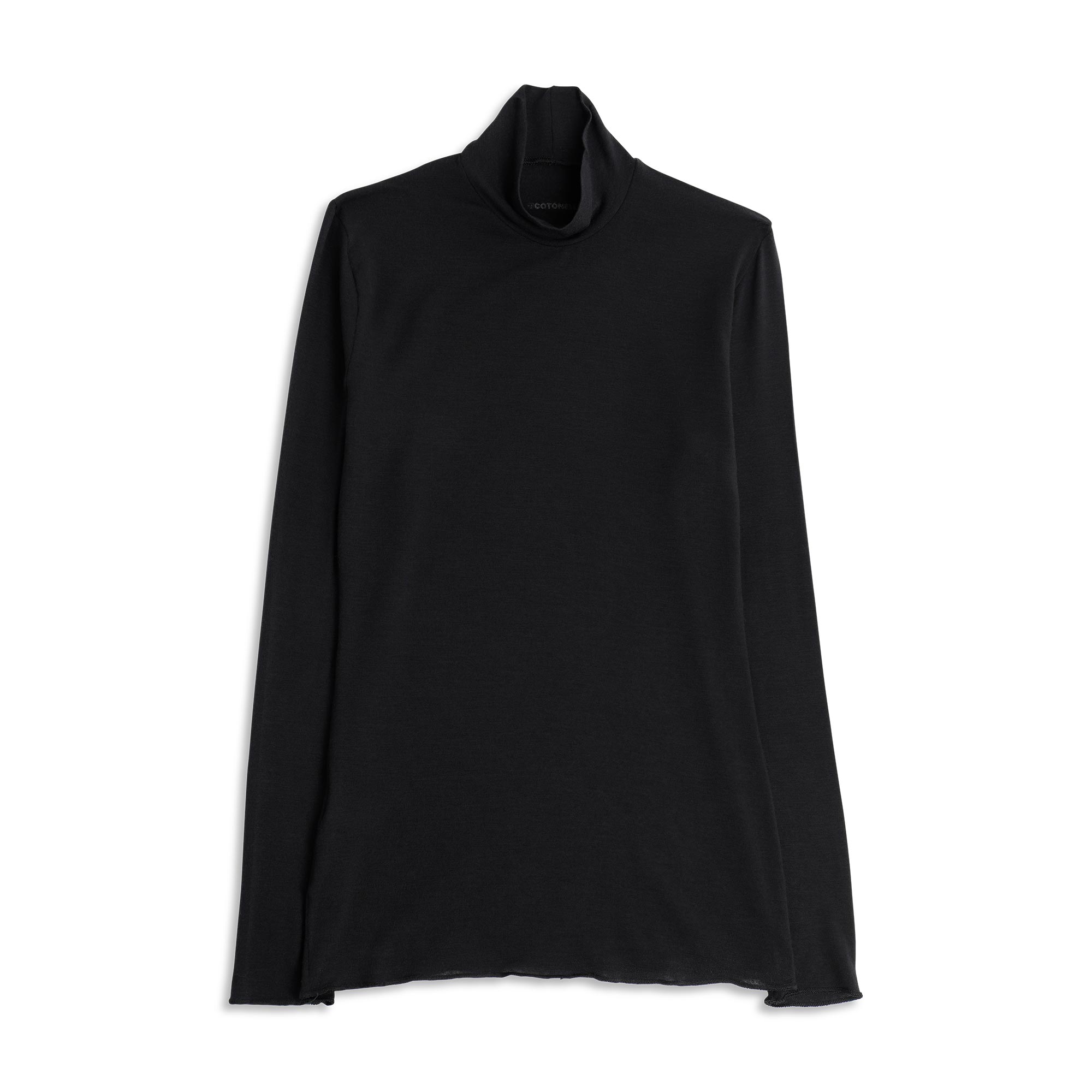 Lupetto donna Cotonella In&Out colore nero modal cashmere dettaglio dietro
